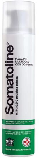 Somatoline Emulsione Cutanea Trattamento Gambe Anticellulite Flacone Multidose 25 Applicazioni 250 ml