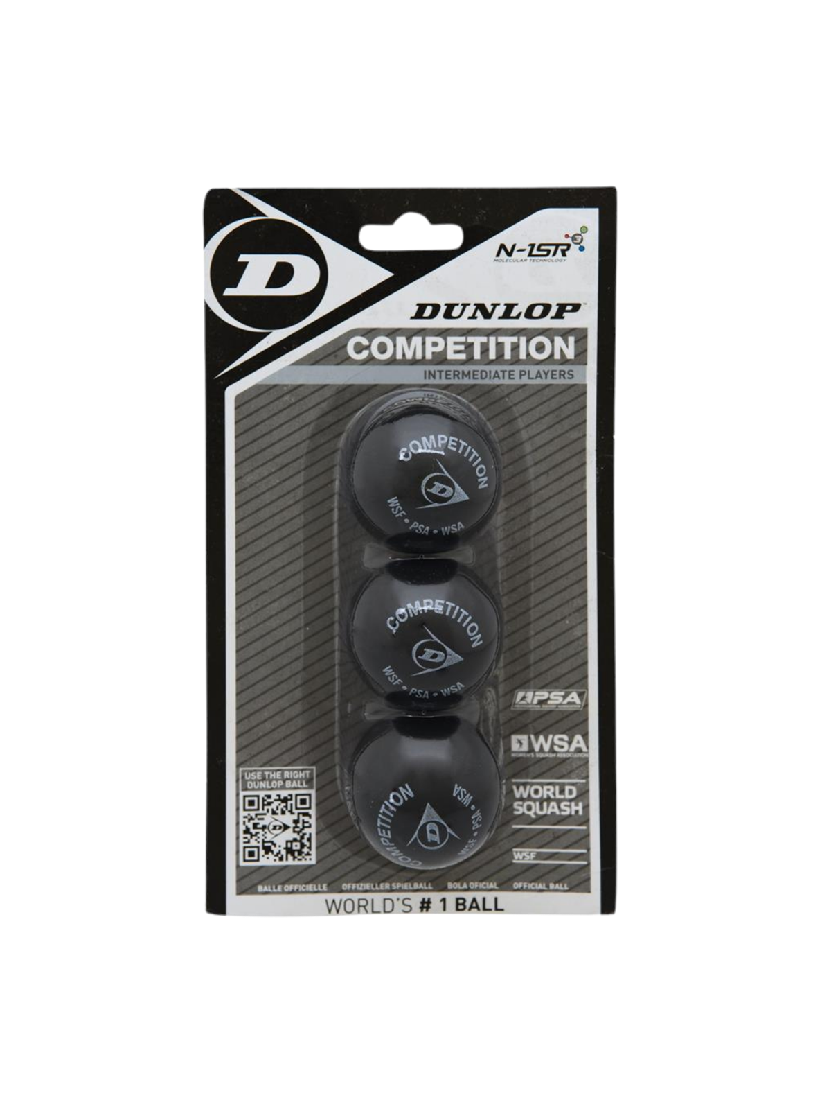 Dunlop COMPETITION 3-pack Squash Ball