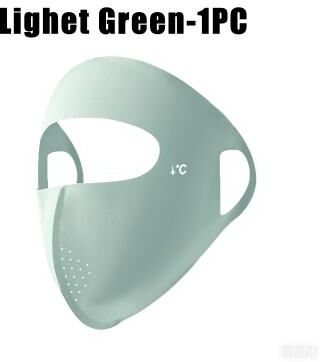 DynamicDeals Women Summer UV Protection Face Mask Adjustable Full Face Sun Shield For Hiking & Cycling green
