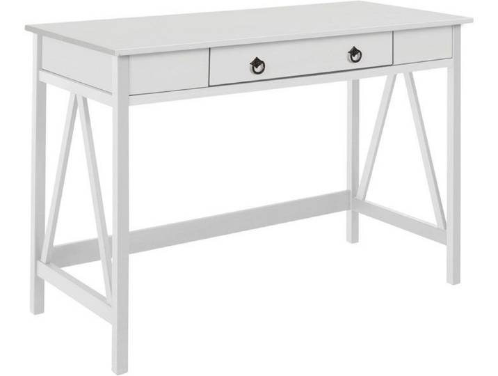 Titian Bureau avec 1 tiroir en pin blanc