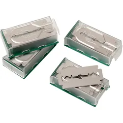 Matfer Pack mit 4x10 Klingen zum Einritzen, Edelstahl, 4,3x2 cm (120035)