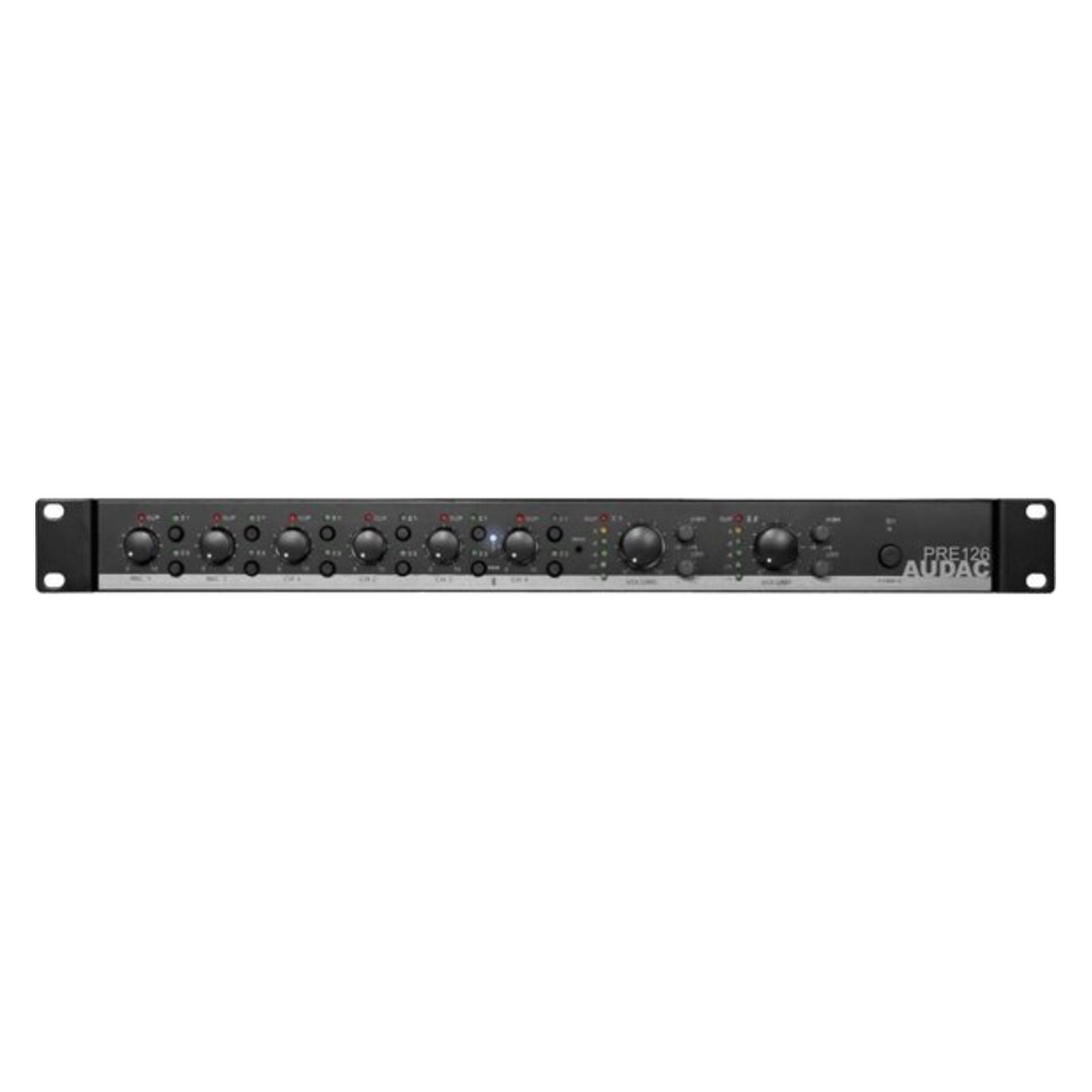 Audac PRE126 Zwei Zonen - 6-Kanal-Stereo-Vorverstärker (PRE126)
