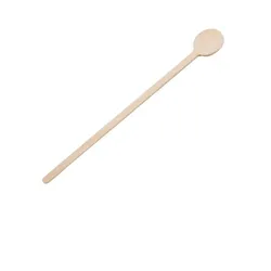 Fiesta Compostable biologisch abbaubare Cocktailrührer aus Holz 15cm (100 Stück)