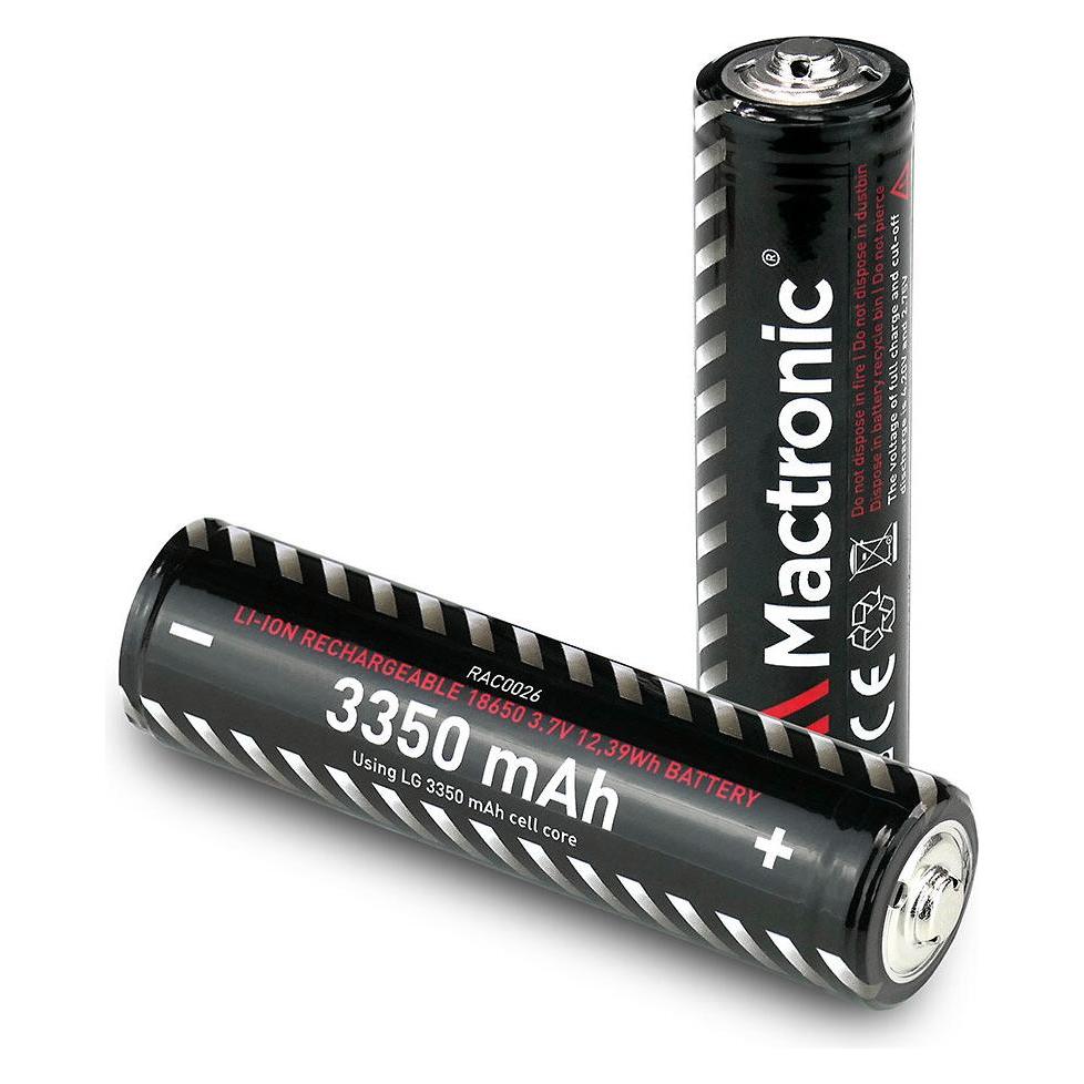 Mactronic 18650 3350mAh Akku mit Schutzbox (1 Stk., 18650, 3350 mAh) (33487162)