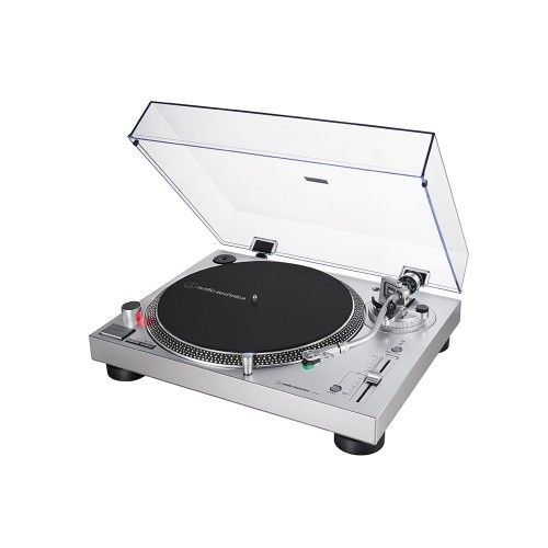 Audio-Technica AT-LP120XUSB Plattenspieler mit Direktantrieb (Silber) ATLP12XUSBSV