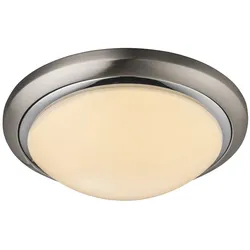 LED 24 Watt Decken Leuchte rund opal Beleuchtung Lampe Strahler Licht Chrom Globo 41739-24