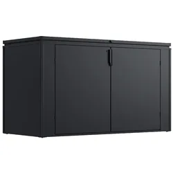 Weide Noble Gartenbox | MAX 2400 L | Aufbewahrungsbox aus Stahl | Anthrazit