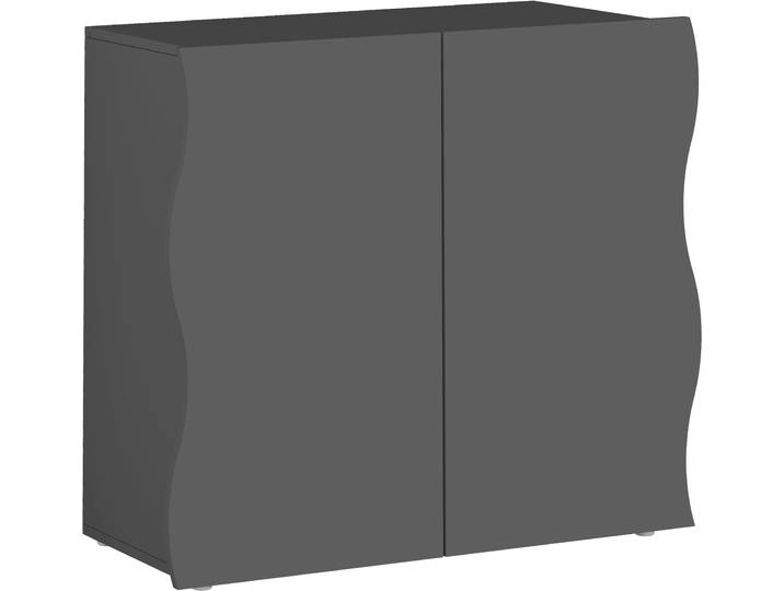 Sideboard HOME AFFAIRE Onda , grau (anthrazit), B:90cm H:81cm T:40cm, Holzwerkstoff, Sideboards, Sideboard