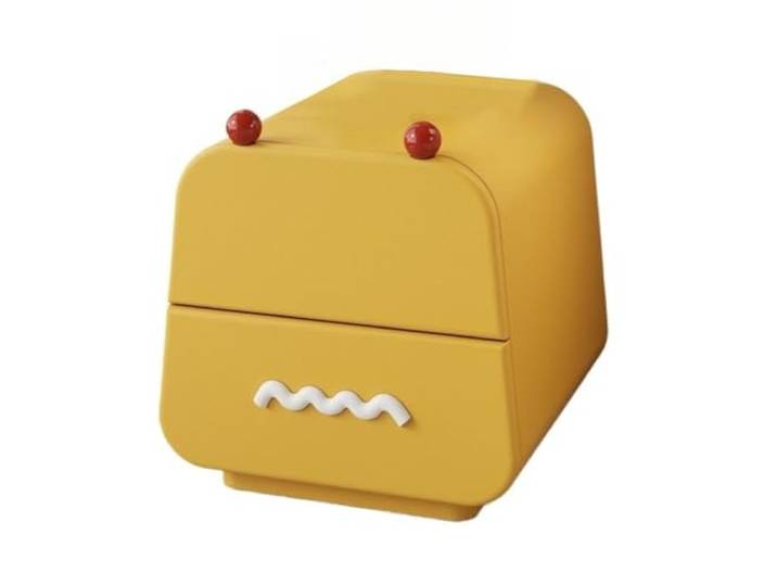 YANG11FAN Vielseitig Nachttisch, Schlafzimmer, bodenstehender Aufbewahrungsschrank(Yellow)