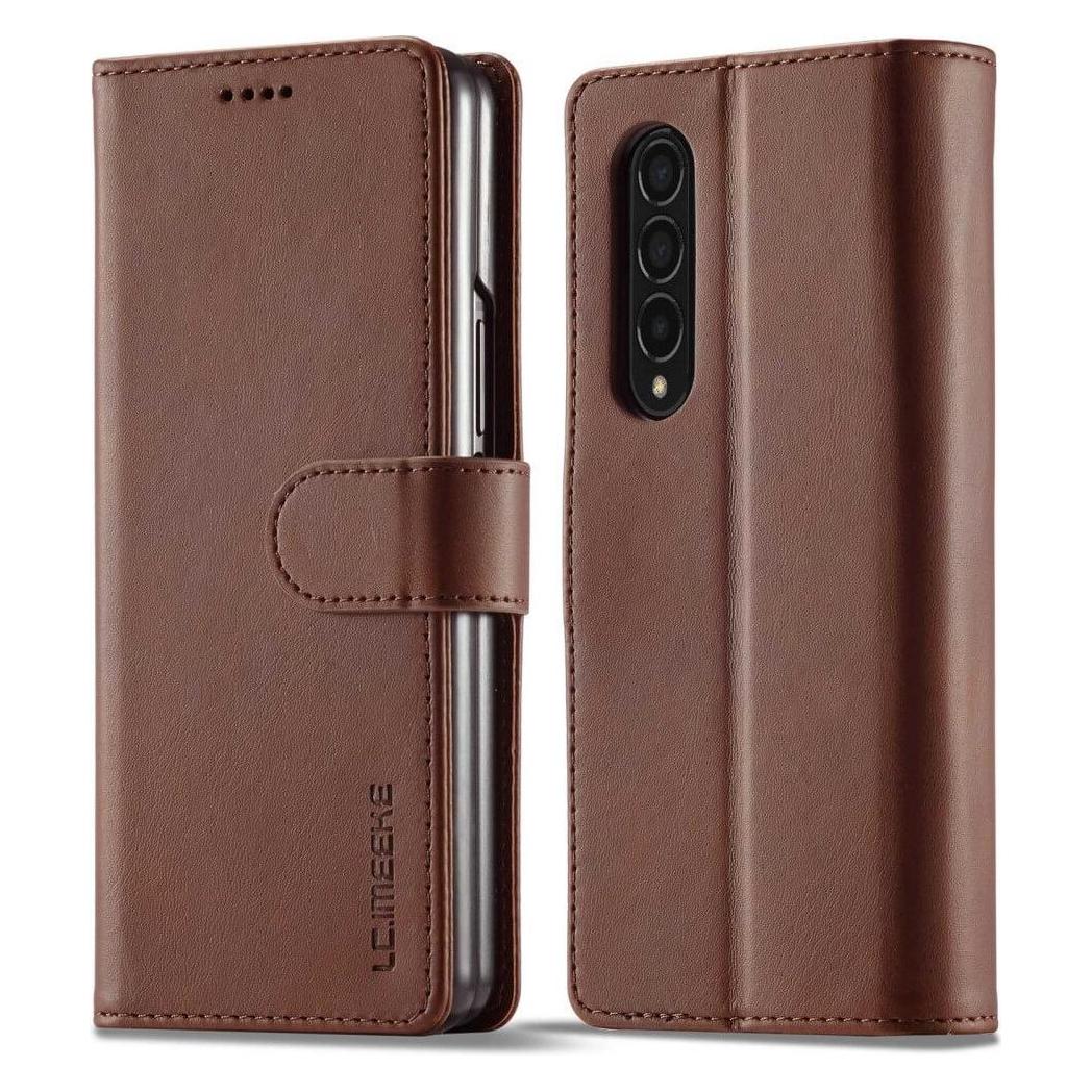 Cover-Discount Galaxy Z Fold4 5G - Leder Etui Hülle braun (Samsung Galaxy Z Fold4) (660102139A)