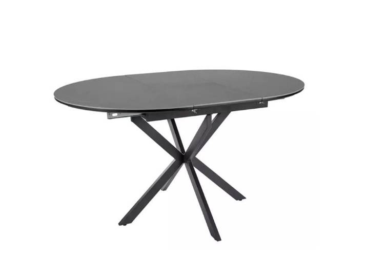 Table à Manger - Meubles&Design - Table repas extensible 100 cm gris mat céramique ronde 6 places BOREALIZ5