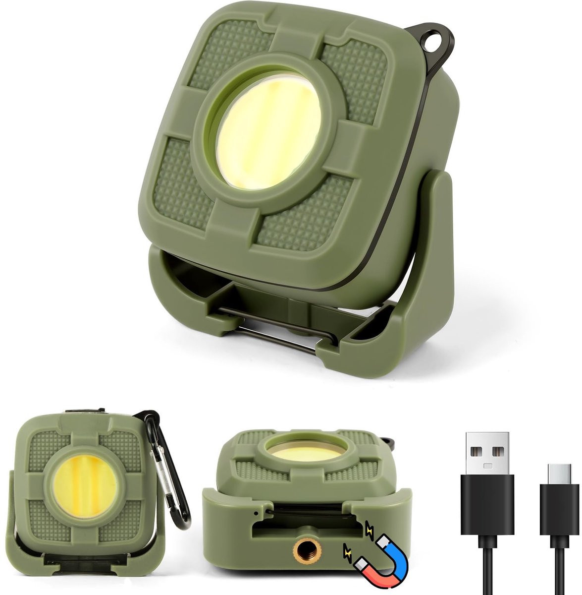 Dailygoods Oplaadbare Kampeerlantaarn met IP44 Waterdichtheid en Magnetische Haak