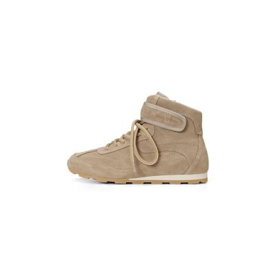 Sneaker MARC O'POLO "mit extra Riemen", Damen, Gr. 37, beige (earthy taupe), Obermaterial: 100% Leder, Schuhe Sneaker