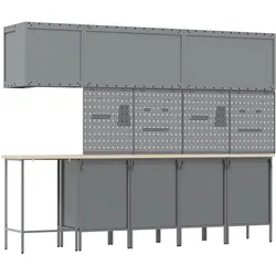 vidaXL, Werkstattschrank, Werkzeugschrank (55 cm, 200 cm)