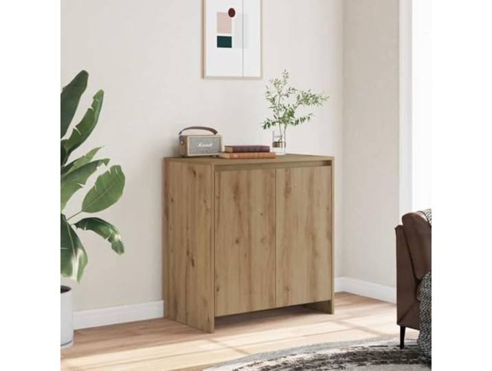 Elegantes Sideboard mit großem Stauraum für Wohnzimmer, Langlebiger Holzwerkstoff Schrank mit Staubschutz Türen und Stabilität