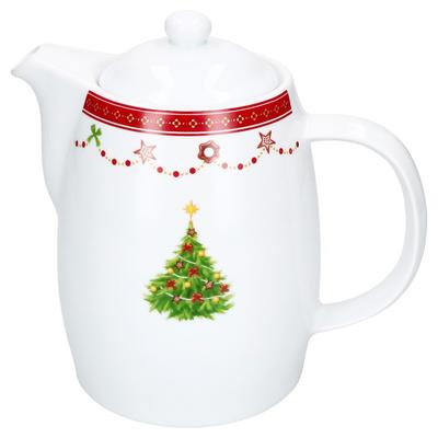 Kanne Weihnachtstraum 850 ml aus Porzellan - 164414