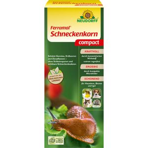 Neudorff Schneckenkorn Ferramol compact, extrem regenfest, Streugranulat mit Eisen-III-Phosphat, 700 g für 280 m²