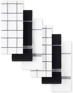 "Martha Stewart Modern Waffle Kitchen Towel Set 6-Pack - 16""x28"""