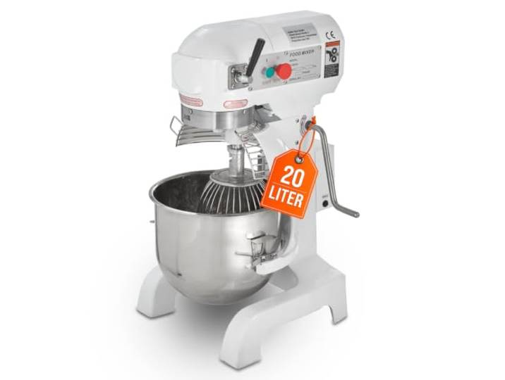 GastroHero Planetenrührwerk 20L I Teigknetmaschine für Gastronomie I Profi Teigrühmaschine I Knetmaschine mit 3 Geschwindigkeiten I Teigmaschine