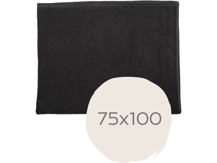 Saunatuch WEWO FASHION 9523 , schwarz (anhtracite), B:75cm L:100cm, Frottier, Baumwolle, Handtücher, Saunatuch, extrem leicht