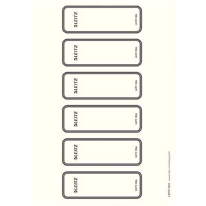 Leitz Rückenschilder 16930085, grau, 36 x 111mm, selbstklebend, 60 Stück