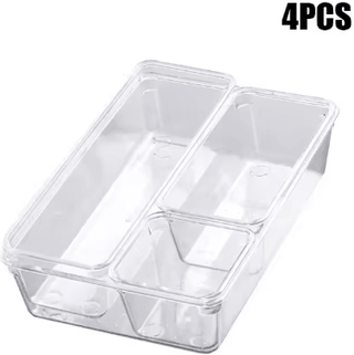 Inspire Picks VersaClear 7 Or 14 Piece Drawer Organizer Set With Clear Dividers 4pcs