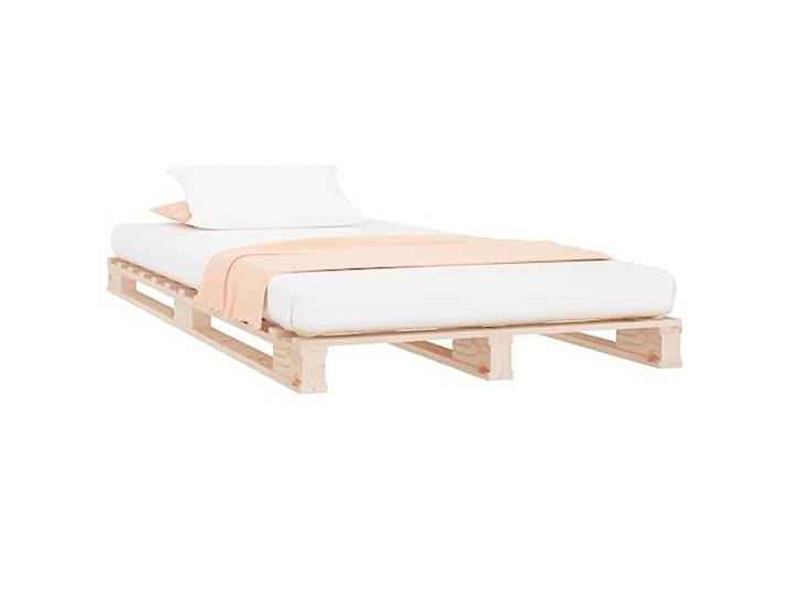vidaXL Massivholzbett Bett Holzbett Bettgestell Bettrahmen Einzelbett Palettenbett Schlafzimmerbett Palettenmöbel 90x200cm Kiefernholz