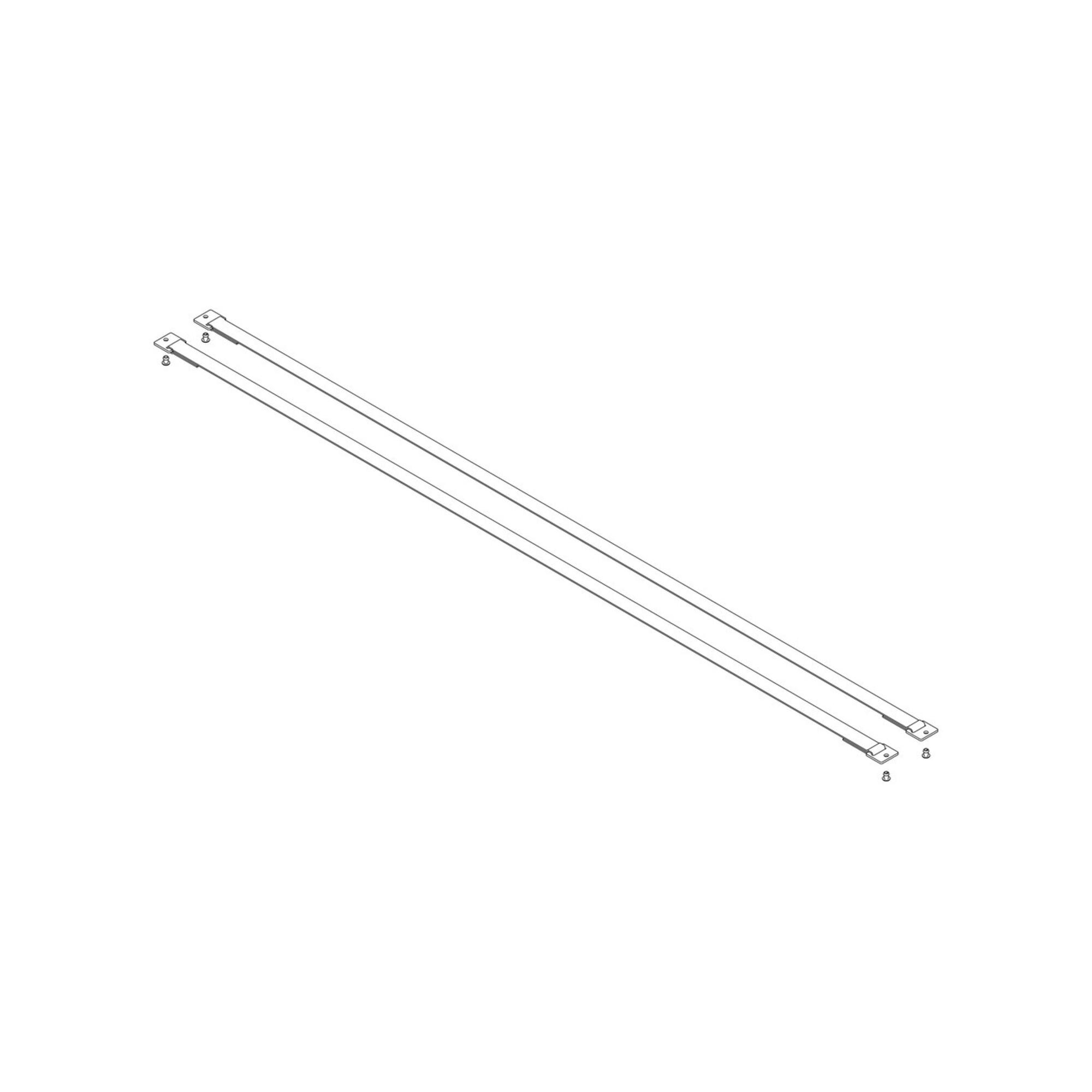 MUNK Günzburger Spreizsicherung Gurtband 1450 mm mit Befestigungsplatten 1 Satz = 2 Stück, inkl. (800125)