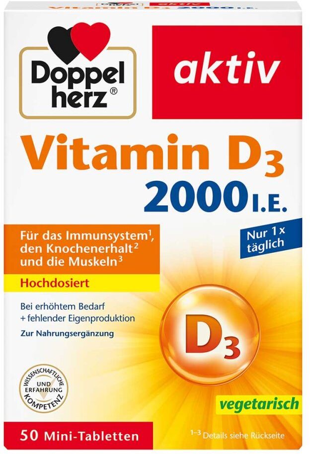 Doppelherz Vitamin D3 2000 I.e. Tabletten 50stk