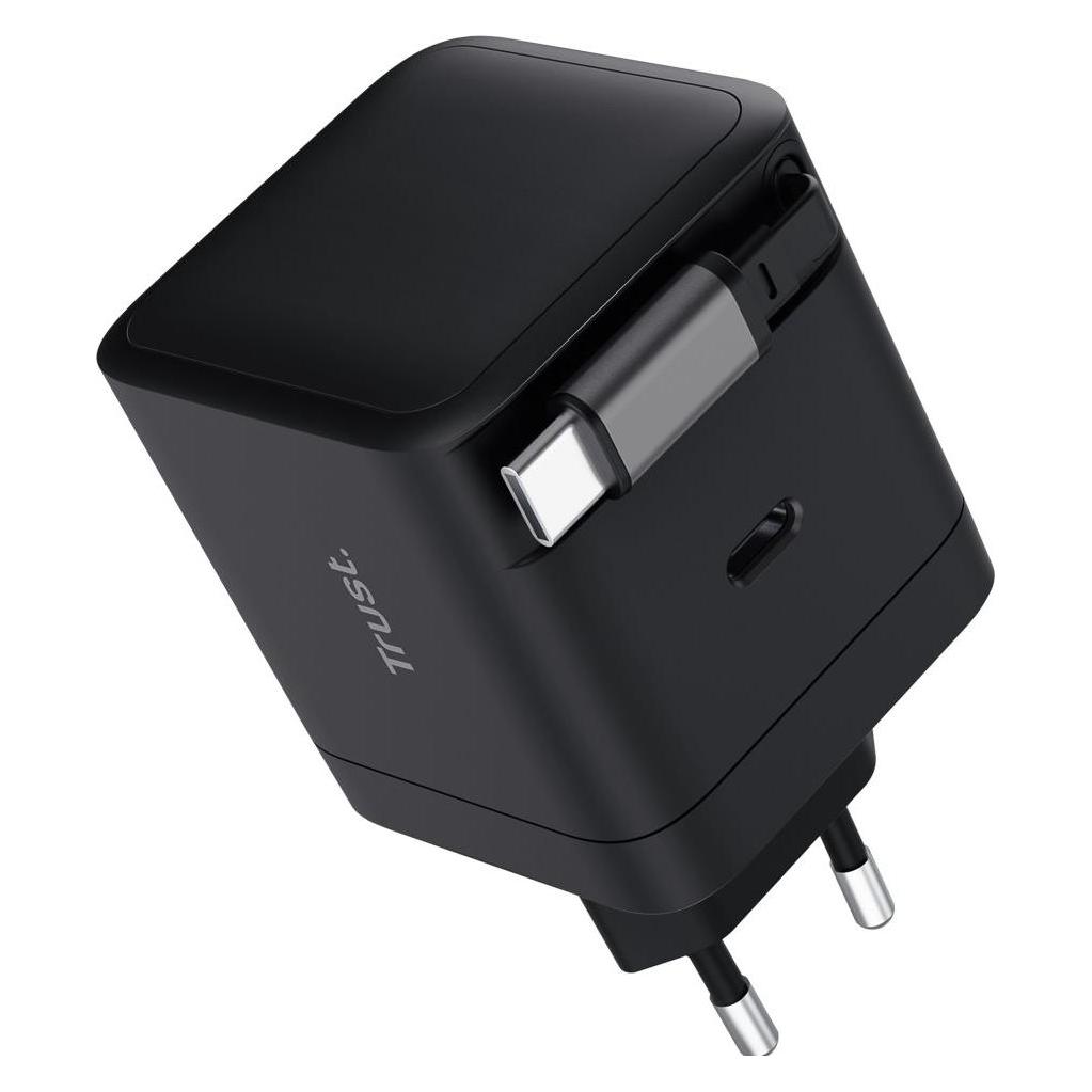 Trust MAXO RTRCT USB-C PD Charger 65W (65 W, 2 Ports) (25805)