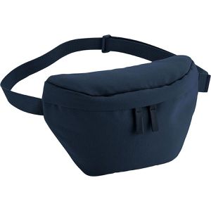 BagBase Bauchtasche Simplicity BG875, aus Polyester, blau, wasserabweisend, 1 Liter, Breite 25cm, 2 Fächer
