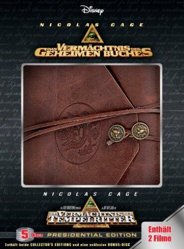 Nicolas Cage - Das Vermächtnis des geheimen Buches - Presidential Edition (5 DVDs - incl. Das Vermächtnis der Tempelritter) - Preis vom 27.09.2026 03:53:48 h