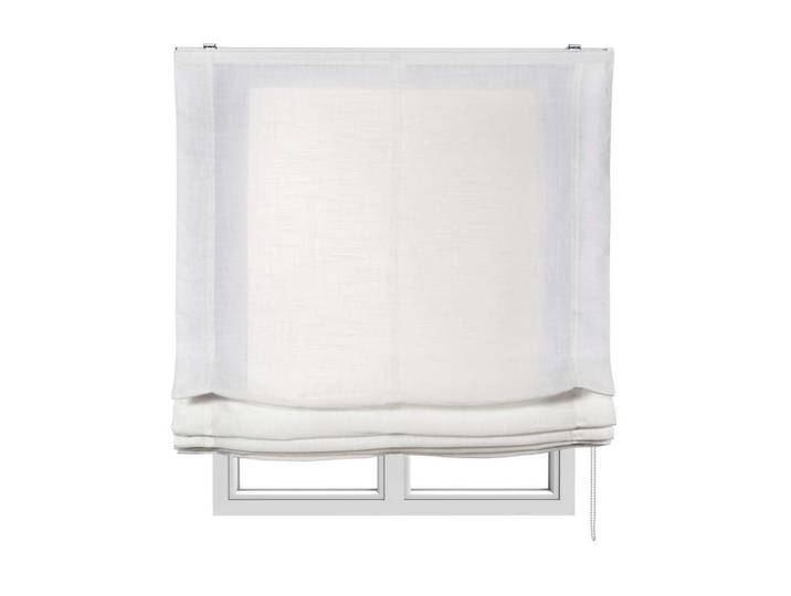 Storesdeco Raffrollos Weiß, 75 cm x 175 cm, Kunststoff, Uni, Rechteckig, 75x175 cm, Heimtextilien, Vorhänge, Rollos