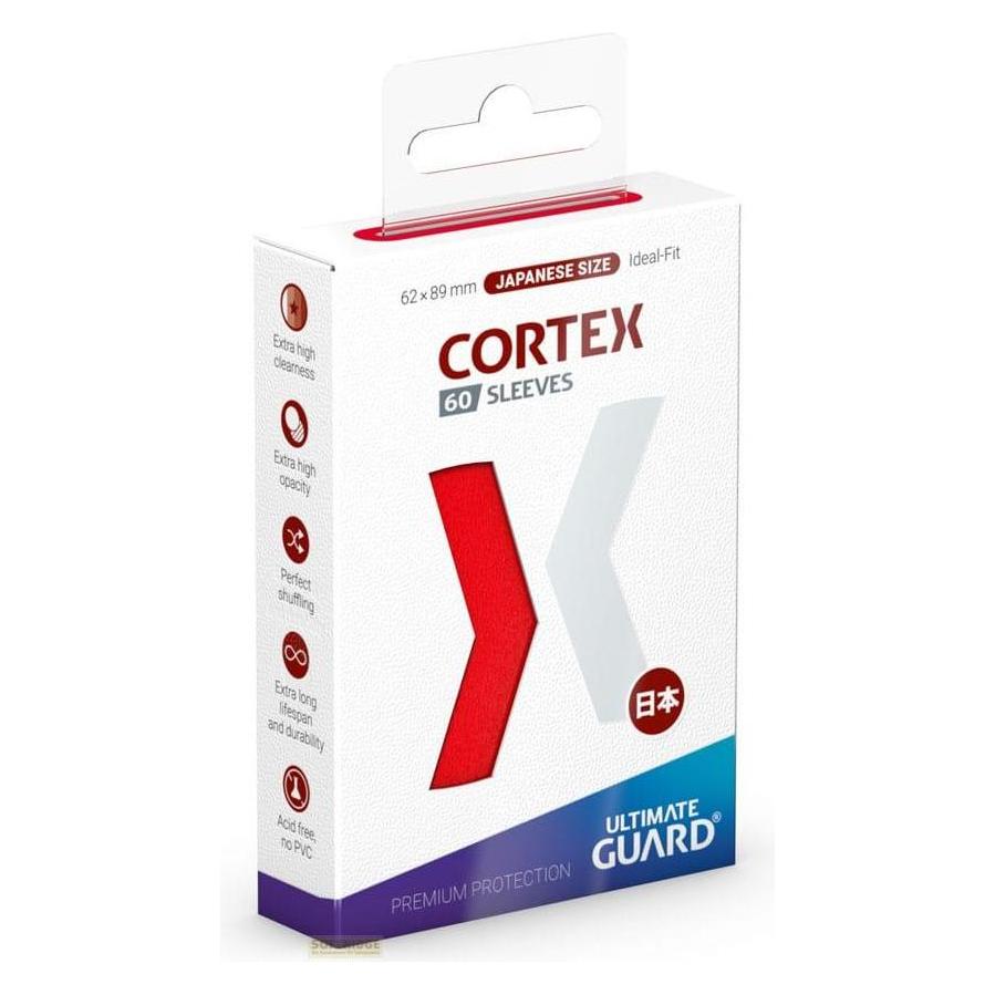 Ultimate Guard 60 pochettes Cortex Sleeves format japonais Rouge (UGD011177)