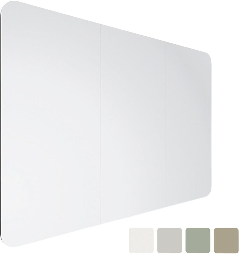 Design-XXL-Whiteboard VisuWall Curve, Stahlblech, emailliert, BxH 3920 x 1980 mm, braun Chameleon