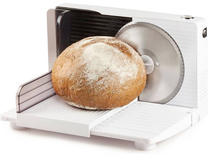 DOMO DO523S Snijmachine – Elektrisch - Gekarteld RVS Mes Ø 17 cm – Allessnijder - 120W