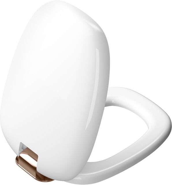 VitrA Plural WC-Sitz 126-003-029 weiß hochglanz/kupfer, mit Absenkautomatik, Schnellverschluss