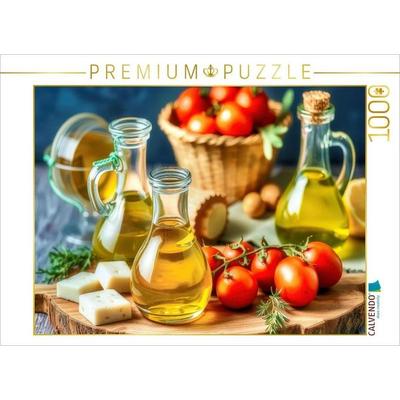 CALVENDO Puzzle Mediterraner Genuss. Reines Öl. Null Kompromisse. | 1000 Teile Lege-Größe 64x48cm Foto-Puzzle für glückliche Stunden, Sonstige von ,