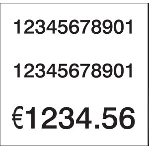 Böttcher-AG Preisetiketten weiß, 29 x 28 mm, permanent klebend, 30 Rollen à 700 Stück