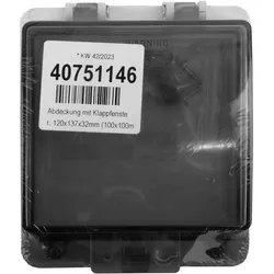 Revisionsfenster mit Klappe 120×137×32 mm Schutzabdeckung mit Klappe IP67 40751146
