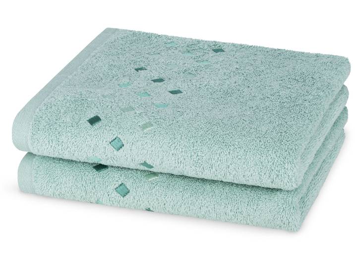 Handtücher ROSS Stoneline , grün (jade), B:50cm L:100cm, Frottier, Baumwolle, Handtücher, Handtücher, aus feinster Baumwolle