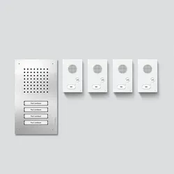 SSS Siedle 210010048-00 Audio-Set Siedle Classic 21001004800 SET CLAB 850-4 E/W