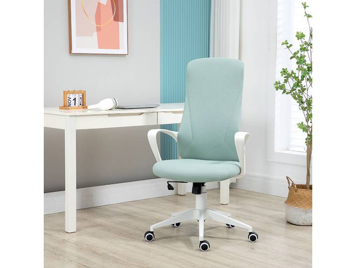 Vinsetto Fauteuil Bureau Ergonomique Vert Inclinaison Réglable