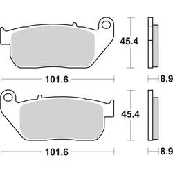 SBS Bremsbelag 807H.HF Street High Power Ceramic