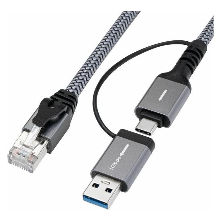 MicroConnect CAT6 FTP to USB A-C adapter (USB-C, RJ45 (1x)) (MC-RJ45USBC-10)