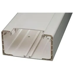 RS PRO, Kabelschutz + Kabelführung, Kunststoff Brüstungskanal Weiss, 110 mm x 70 (Kabelkanal, 200 cm)