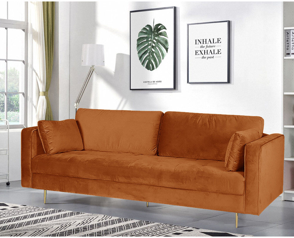 Fairmont Park Athalia 3 Seater Sofa Orange 80cm H X 224cm W X 96cm D