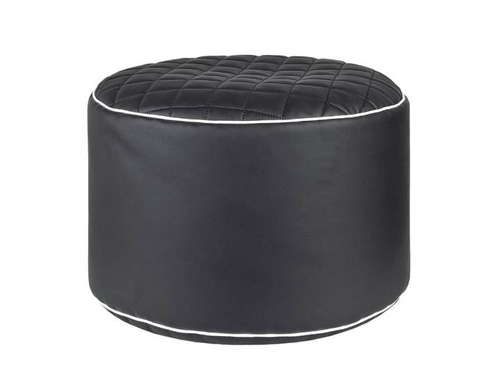 Fußhocker DotCom Modo Tap Ø 50cm Schwarz/Schwarz