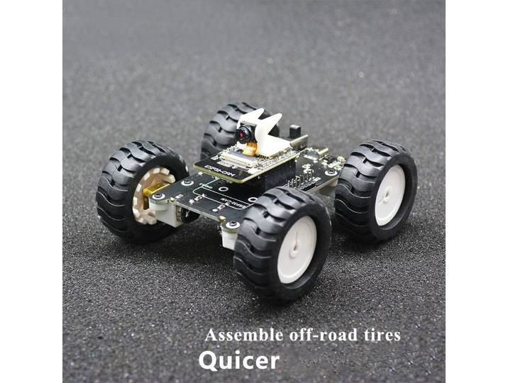 Voiture robotisée WiFi avec caméra, code source ouvert ESP32 pour la programmation Arduino, contrôle plus rapide via l'application Android EnZJish ou la page web, kit de robot.