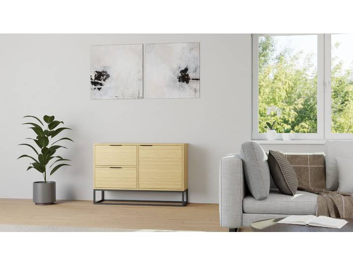 Sideboard aus Massivholz Esche Natur geölt
